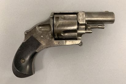 Belgian hammerless defense revolver caliber...