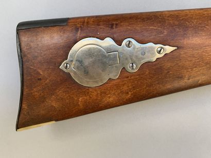 Percussion rifle and lock front, modern replica...