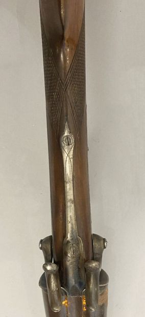Juxtaposed rifle with pins. Barrels in spun...