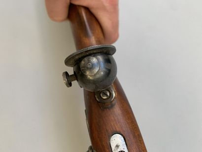 Percussion rifle and lock front, modern replica...