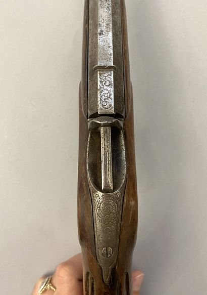 6mm Flobert boxlock pistol, Renaissance blond...
