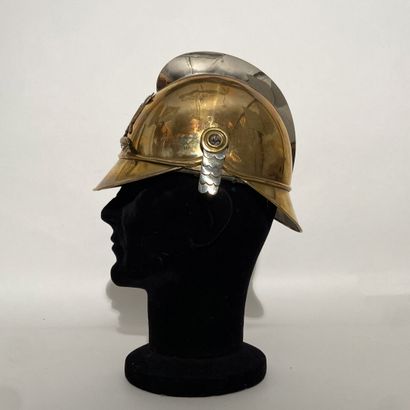 Helmet of fireman of Wittenheim (Alsace under...