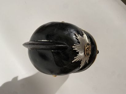 German firefighter helmet circa 1900 from...