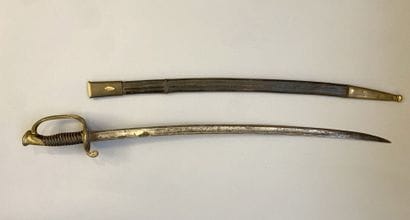 Sabre type 1845 d'adjudant, composite, lame...