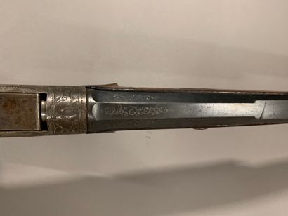 Beautiful single shot rifle with falling...