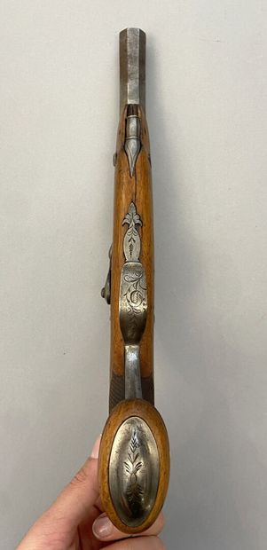 Pair of Belgian percussion pistols
Mounted...