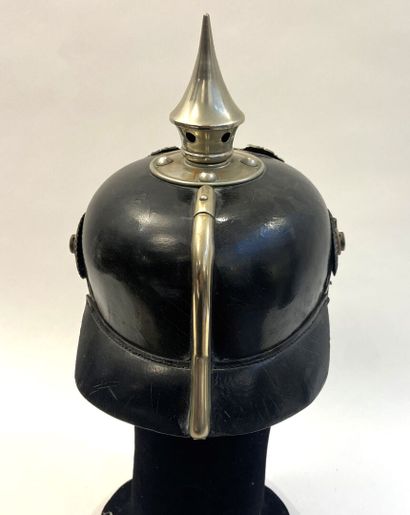 Rare model 1895 troop tip helmet of the 2nd...
