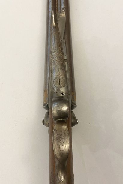 Juxtaposed rifle with pins. Barrels in spun...