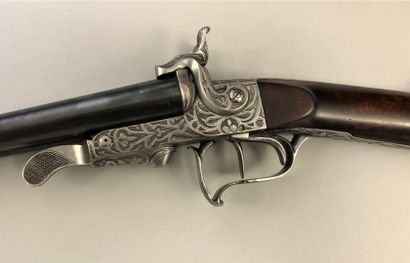 Juxtaposed rifle in gauge 28 with pin. Mechanism...