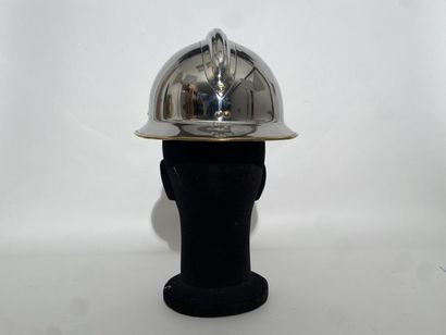 Adrian model 33 brass firefighter helmet...