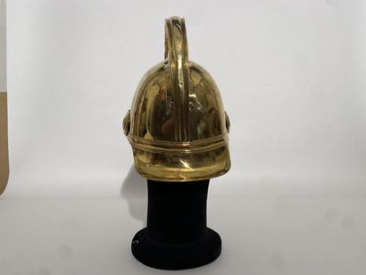 Brass bomb of fireman's helmet of the city...