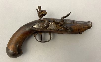 Pair of flintlock pocket pistols in 40 caliber...