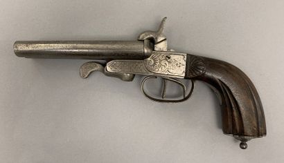 Double pistol in table of defense. Tilting...