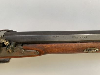 Percussion rifle and lock front, modern replica...