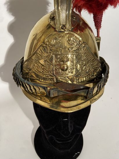 Sapper helmet bomb brass (discreet cracks),...