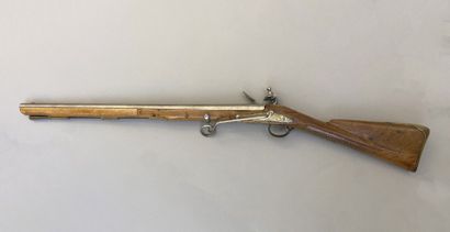 English flintlock snap hook, lock marked...