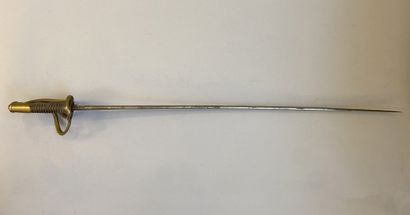 Cavalry sword
Flat blade with a round back...