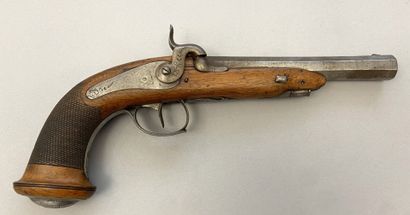 Pair of Belgian percussion pistols
Mounted...