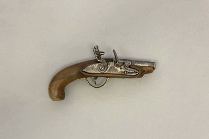 Brass mounted flintlock pocket pistol
Flat...