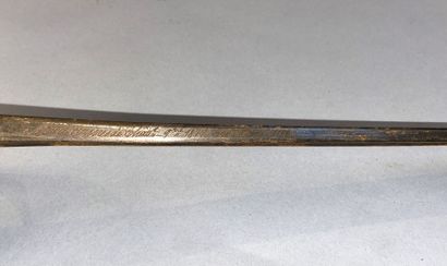 1822 cavalry officer's saber
Blank blade...