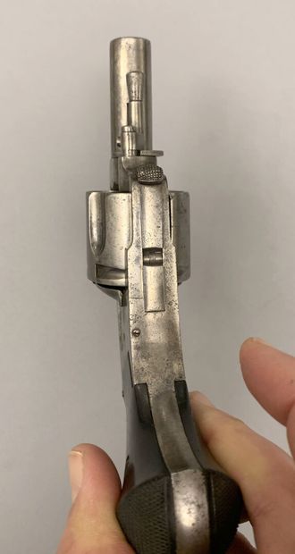 Belgian hammerless defense revolver caliber...
