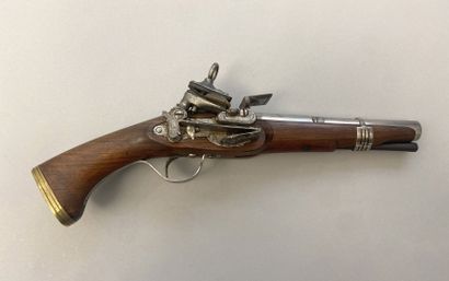Pretty Spanish pistol of patilla. Octagonal...