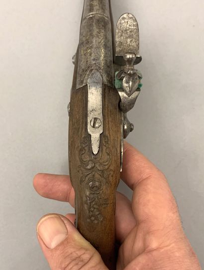 Nice flintlock pocket pistol from the Louis...