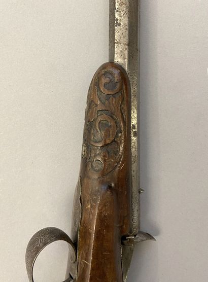 6mm Flobert boxlock pistol, Renaissance blond...