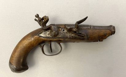 Pair of flintlock pocket pistols in 40 caliber...