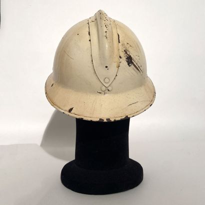 Adrian helmet model 26 painted in black and...