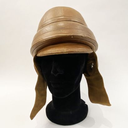 French Roold aviation helmet, 14-18 war,...