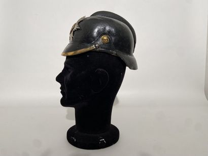 German firefighter helmet circa 1900 from...