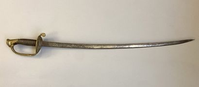 Sabre type 1845 d'adjudant, composite, lame...