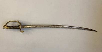 Sabre type 1845 d'adjudant, composite, lame...