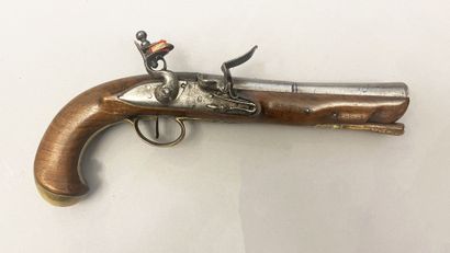 Large flintlock pistol of very fine workmanship....
