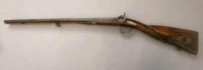 Beautiful shotgun with percussion with beautiful...