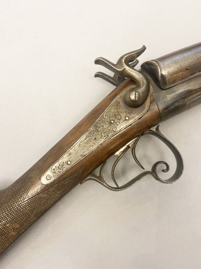 Juxtaposed rifle with pins. Barrels in spun...