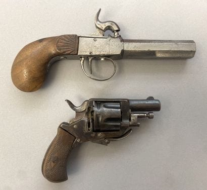 Lot of two weapons of defense: 
- bulldog...