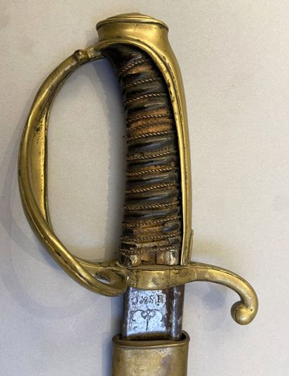 Light cavalry officer's saber 1st Empire,...