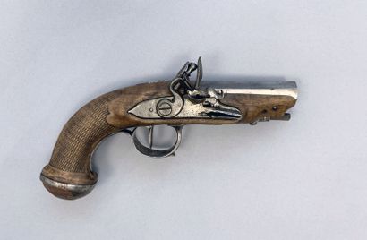 Small flintlock travel pistol from the early...