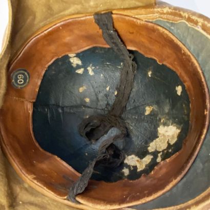 French Roold aviation helmet, 14-18 war,...