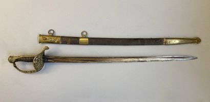 Sabre d'officier de Marine 1837
Lame courbe...