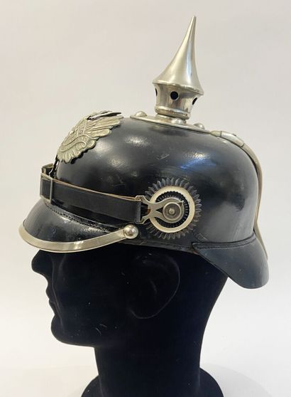 Rare model 1895 troop tip helmet of the 2nd...