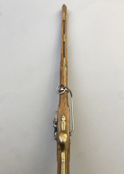 English flintlock snap hook, lock marked...