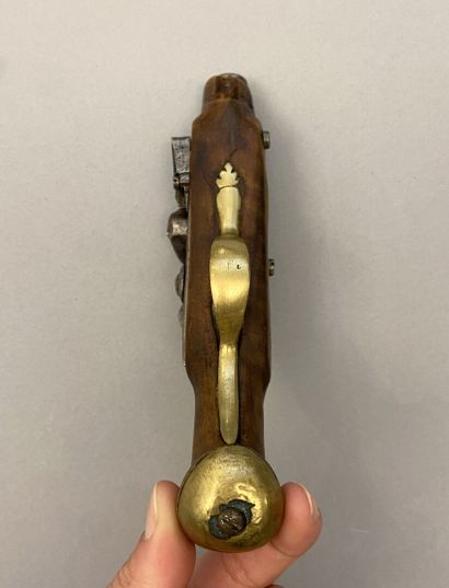 Brass mounted flintlock pocket pistol
Flat...