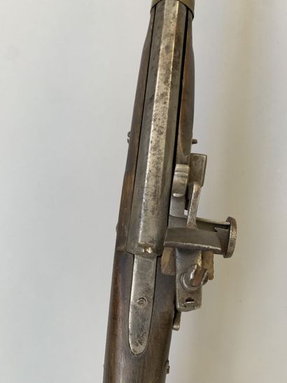 Long flintlock muzzleloader with external...