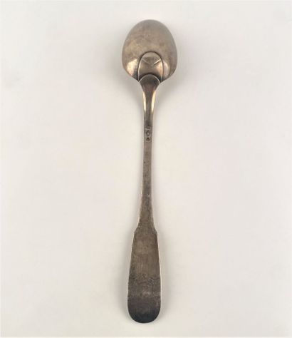 Cuillère à ragoût en argent, modèle Uniplat,...