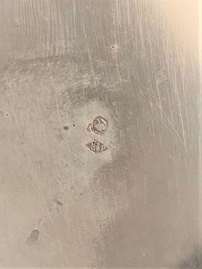 Paire de coupes sur talon en argent à décor...