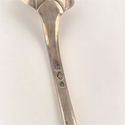 Cuillère à ragoût en argent, modèle Uniplat,...