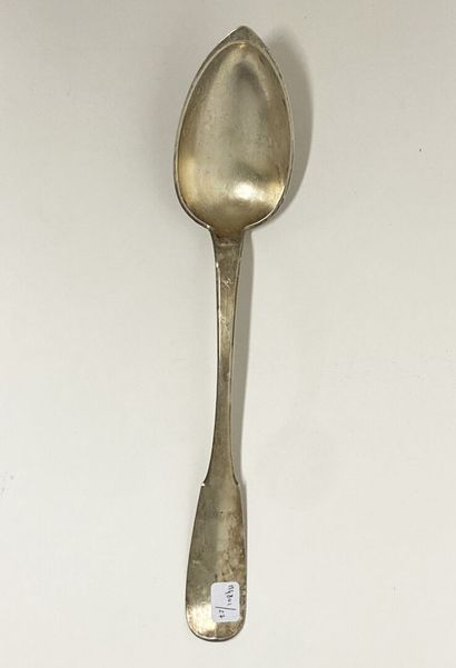 Cuillère à ragout en argent.
P: 192 g.